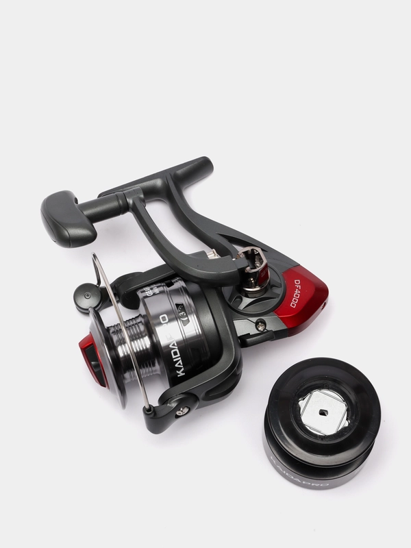 Катушка, катушка рыболовная, катушка Differ Red, 4000, 3+1, передний фрикцион, доп. шпуля
