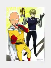 Голубой плакат аниме Ван Пис, Ванпанчмен, One Piece, One Punch Man