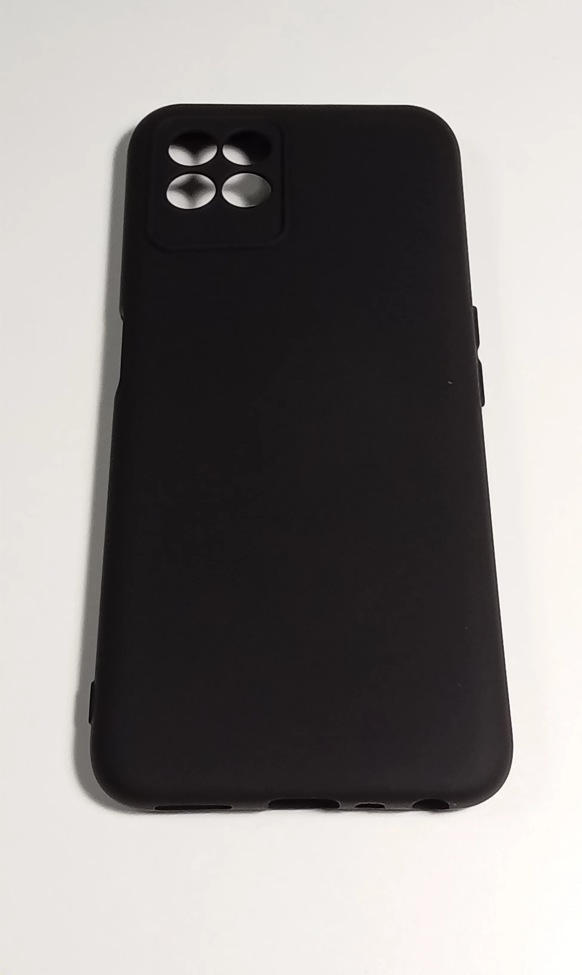 Черный чехол с защитой камеры и бархатом внутри Realme 8i