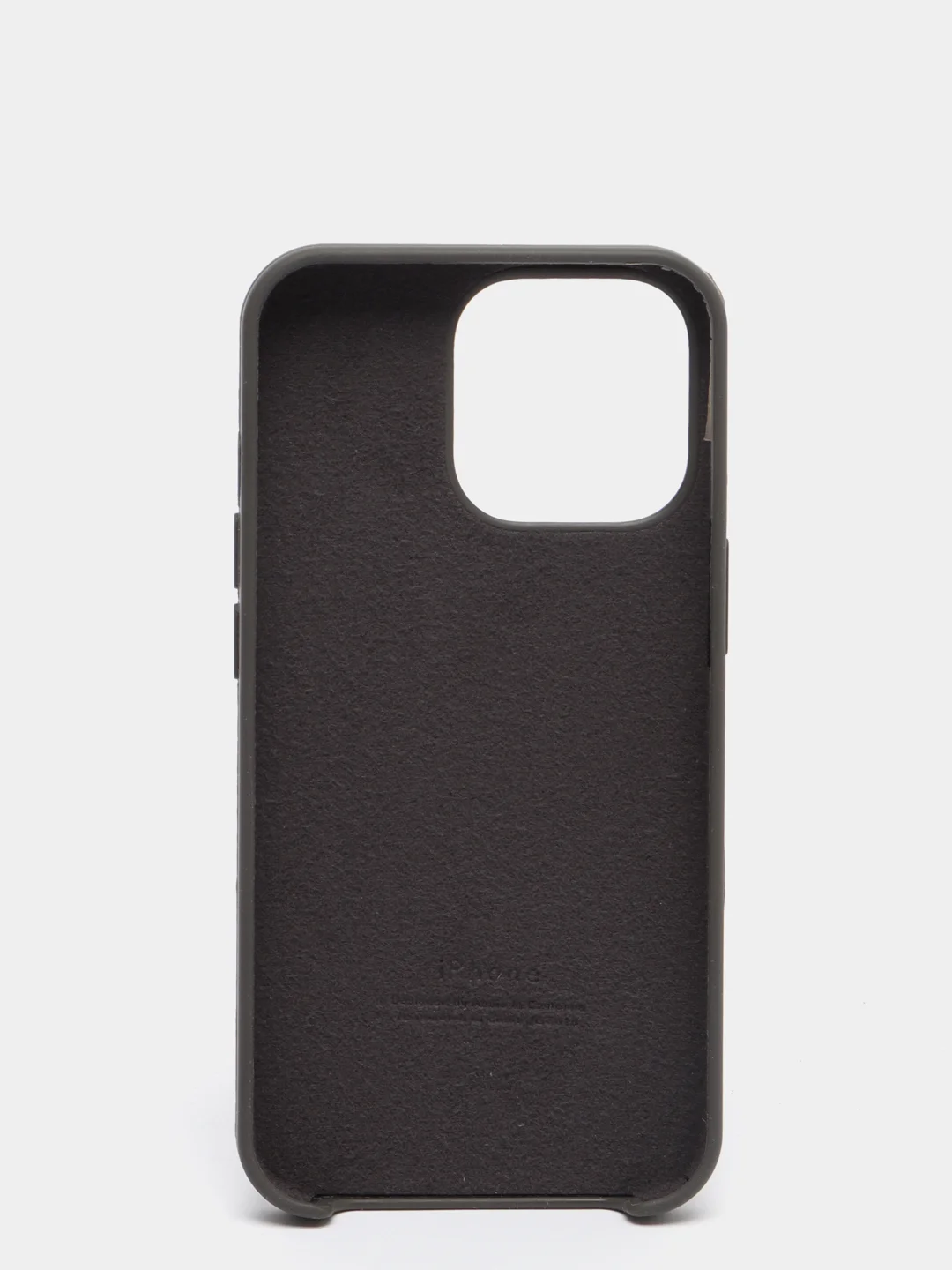 Тёмно-серый чехол Silicone Case для iPhone 13 / 13 Pro / 13 Pro Max с открытым низом