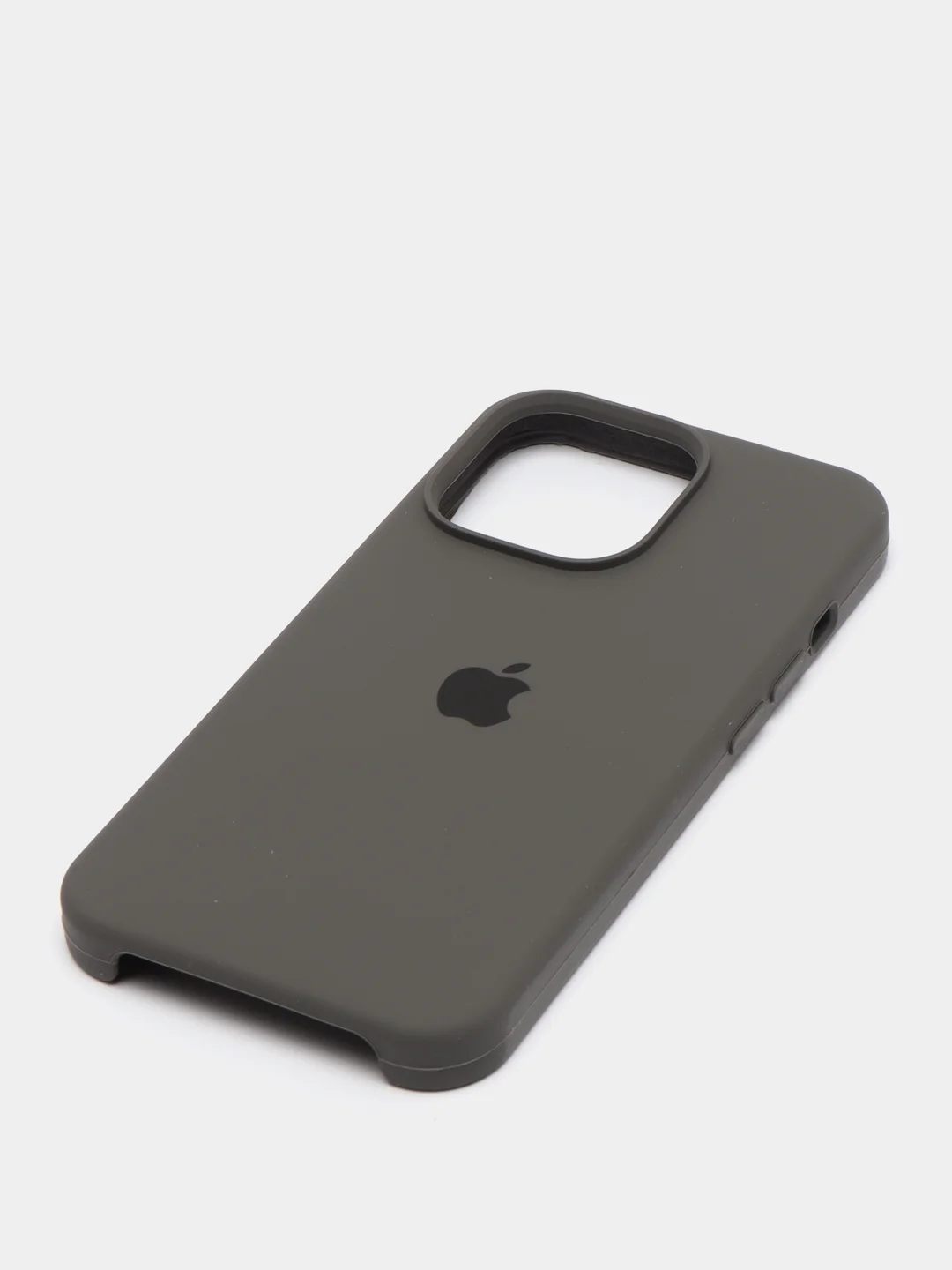Тёмно-серый чехол Silicone Case для iPhone 13 / 13 Pro / 13 Pro Max с открытым низом