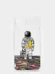 Серый чехол iPhone 11 12 13 Mini Pro Max 7 / 8 Plus / XR силиконовый прозрачный айфон про макс
