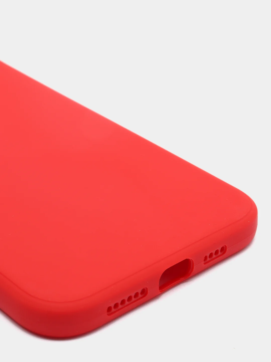 Красный чехол с бархатом внутри и вырезами под защиты камеры IPHONE 12 PRO MAX