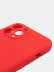 Красный чехол с бархатом внутри и вырезами под защиты камеры IPHONE 12 PRO MAX