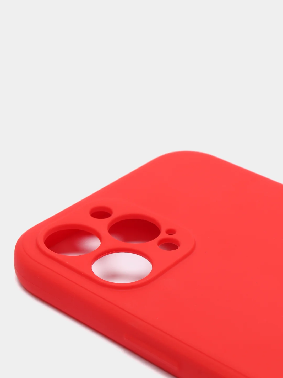 Красный чехол с бархатом внутри и вырезами под защиты камеры IPHONE 12 PRO MAX