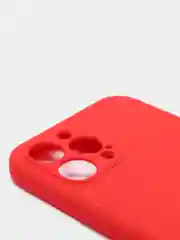 Красный чехол с бархатом внутри и вырезами под защиты камеры IPHONE 12 PRO MAX
