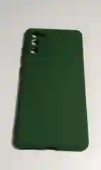Зеленый чехол с бархатом внутри Samsung S20 FE