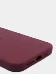 Бордовый чехол для iPhone 12 PRO MAX, с бархатом внутри