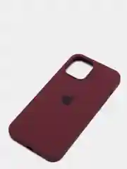 Бордовый чехол для iPhone 12 PRO MAX, с бархатом внутри
