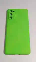 Лайм чехол с бархатом внутри Samsung S20 FE
