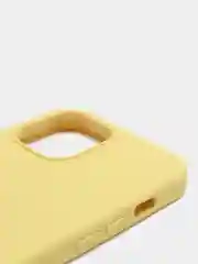 Желтый чехол для iPhone 12 PRO MAX, с бархатом внутри