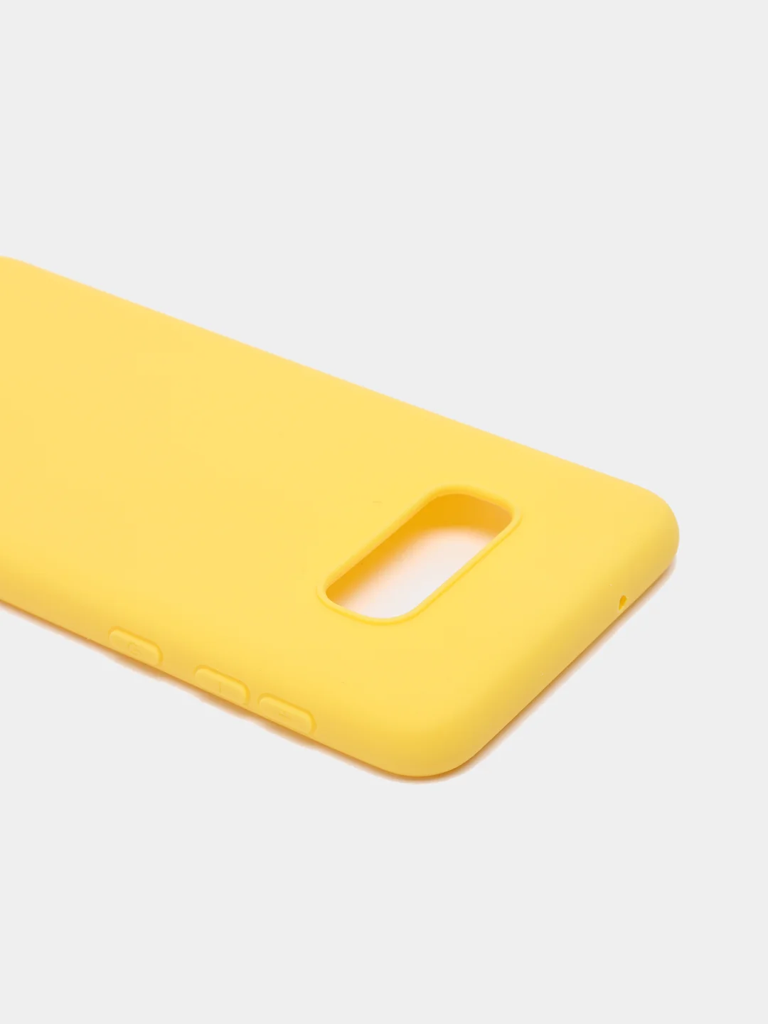 Желтый чехол на Samsung (Самсунг) S8, S9, S9 plus, S10, S10 plus, S10e
