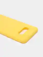 Желтый чехол на Samsung (Самсунг) S8, S9, S9 plus, S10, S10 plus, S10e