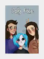 Золотой плакат аниме Салли Фейс, Сейлор Мун, Sally Face, Sailor Moon