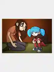 Желтый плакат аниме Салли Фейс, Сейлор Мун, Sally Face, Sailor Moon