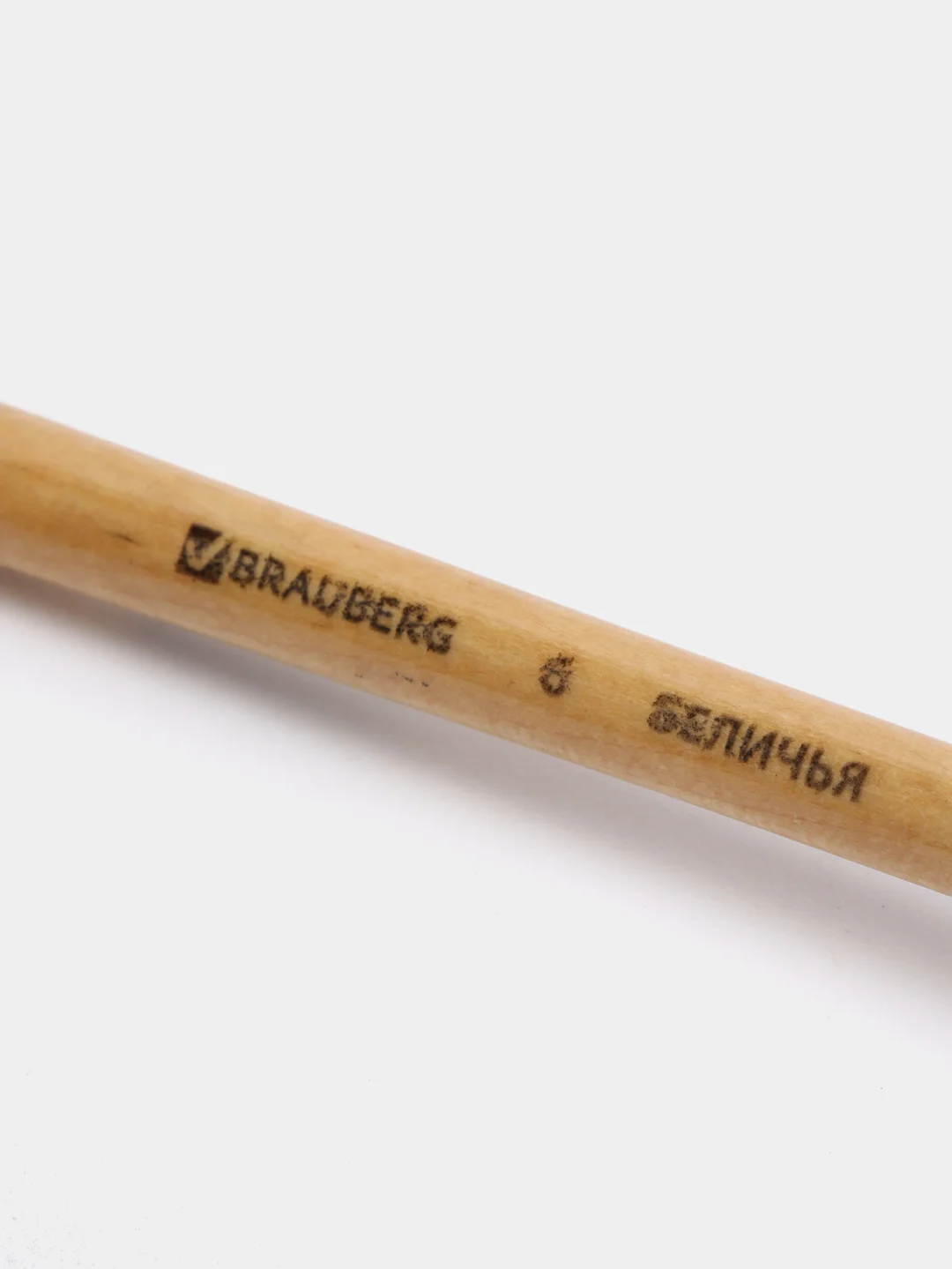 Кисть BRAUBERG, беличья, круглая, № 6, 200183