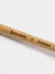 Кисть BRAUBERG, беличья, круглая, № 6, 200183
