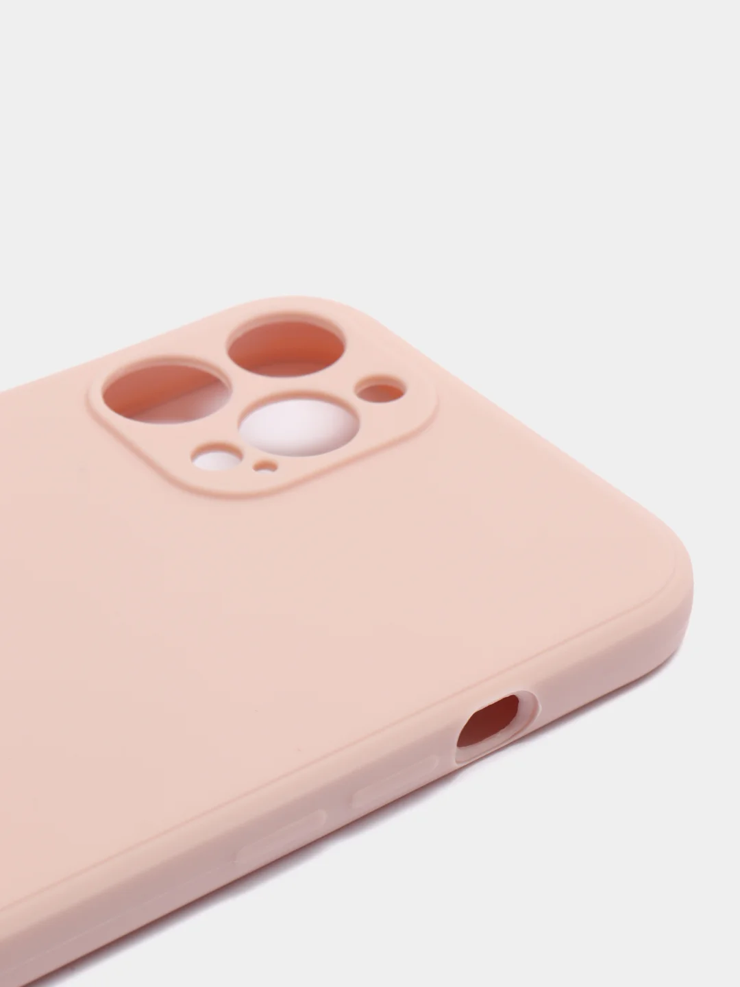 Пудровый чехол с бархатом внутри и вырезами под защиты камеры IPHONE 12 PRO MAX