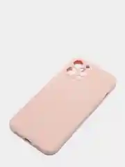 Пудровый чехол с бархатом внутри и вырезами под защиты камеры IPHONE 12 PRO MAX