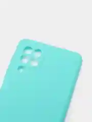 Бирюзовый чехол для Samsung Galaxy A22 силиконовый