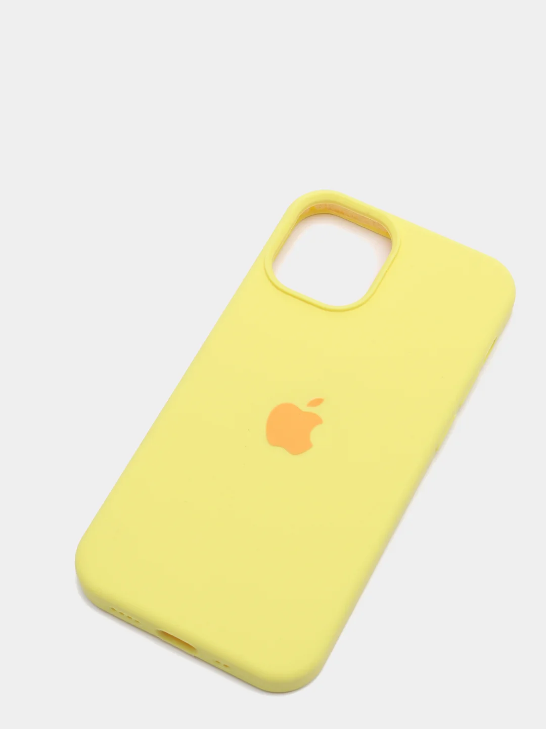 Желтый чехол не пачкающийся, с бархатом внутри IPHONE 12 MINI