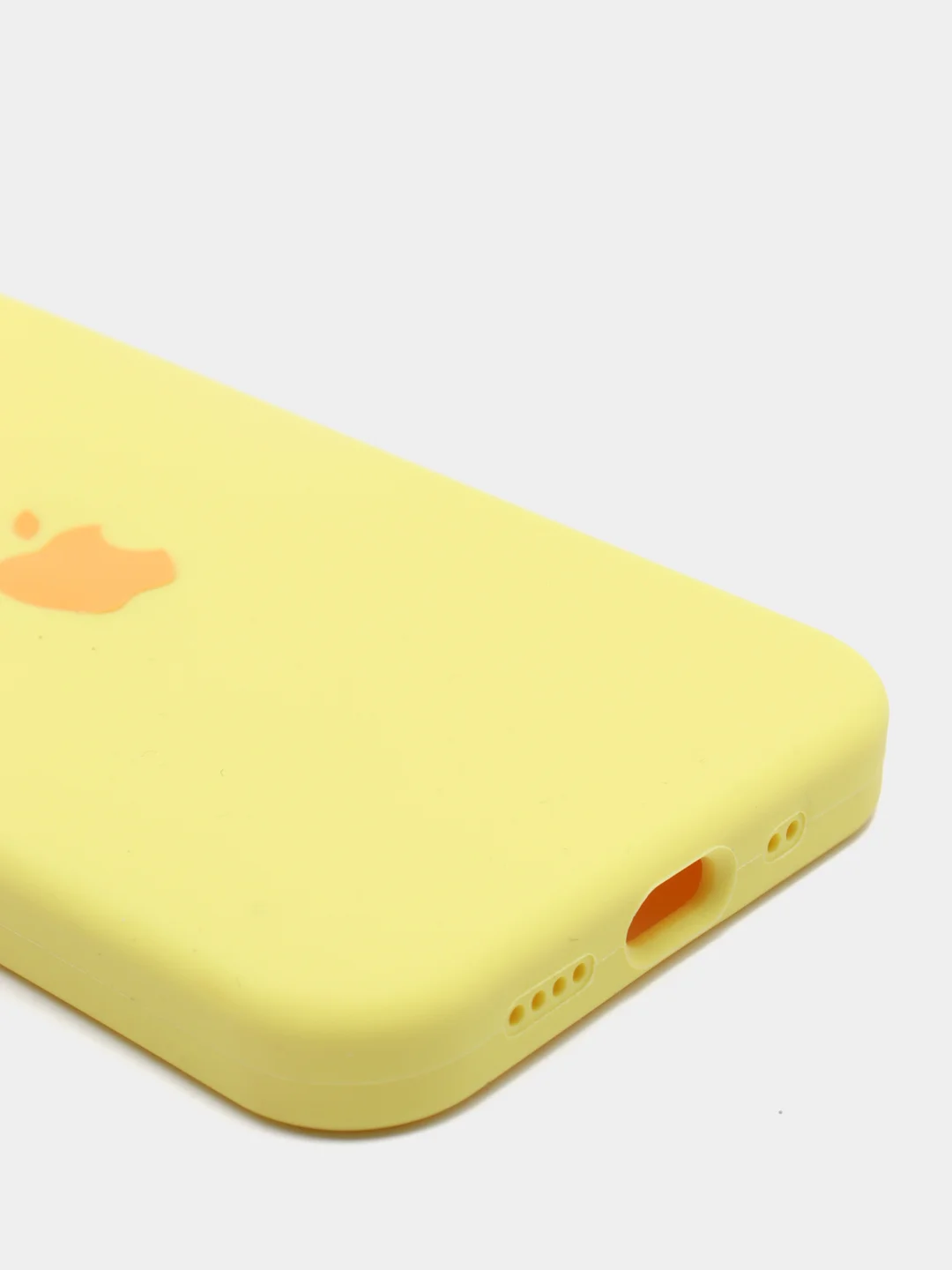 Желтый чехол не пачкающийся, с бархатом внутри IPHONE 12 MINI