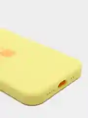 Желтый чехол не пачкающийся, с бархатом внутри IPHONE 12 MINI