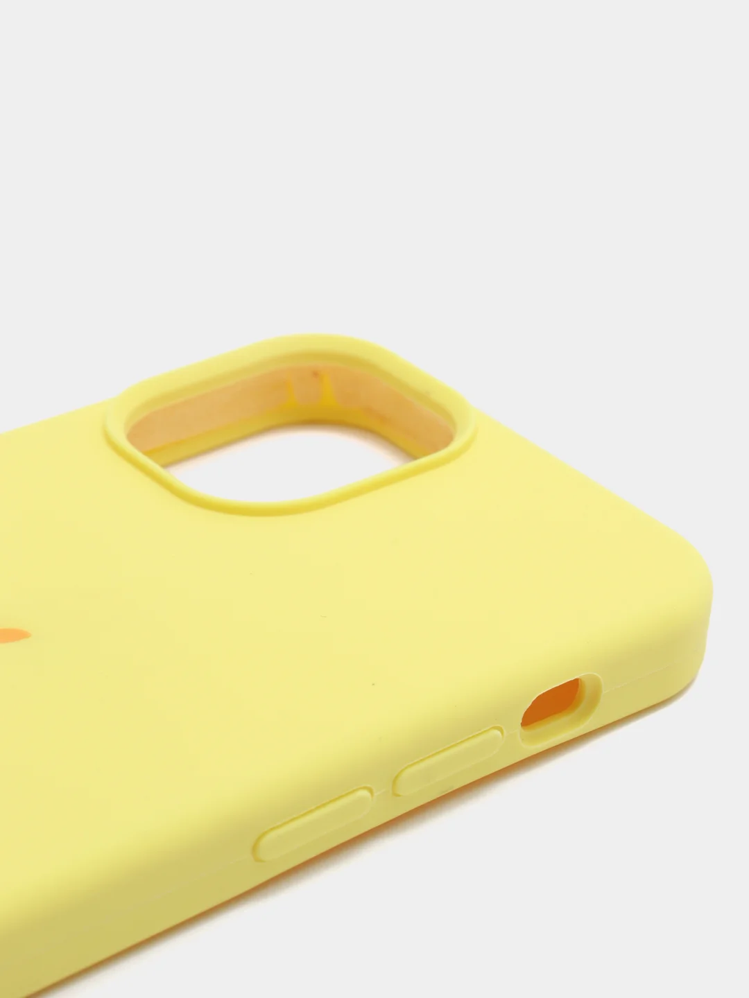 Желтый чехол не пачкающийся, с бархатом внутри IPHONE 12 MINI