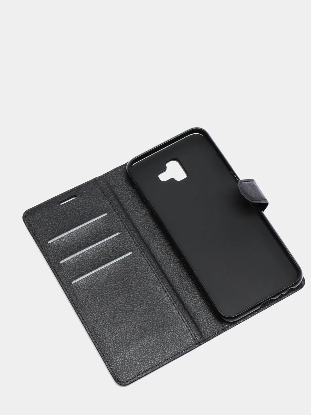 Угольный чехол книжка SAMSUNG J6 PLUS