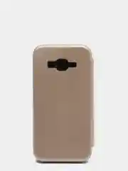 Золотой чехол-флип для Samsung J2 Prime / G530