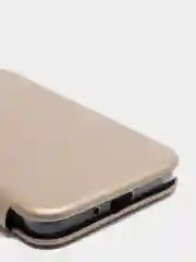 Золотой чехол-флип для Samsung J2 Prime / G530