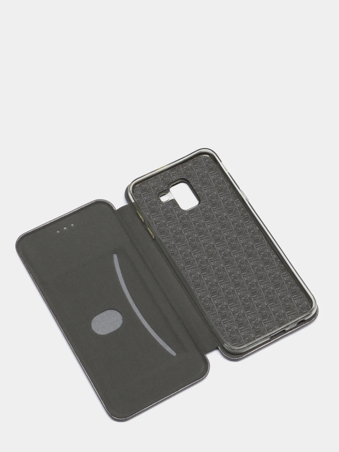 Серый чехол книжка SAMSUNG J6 2018