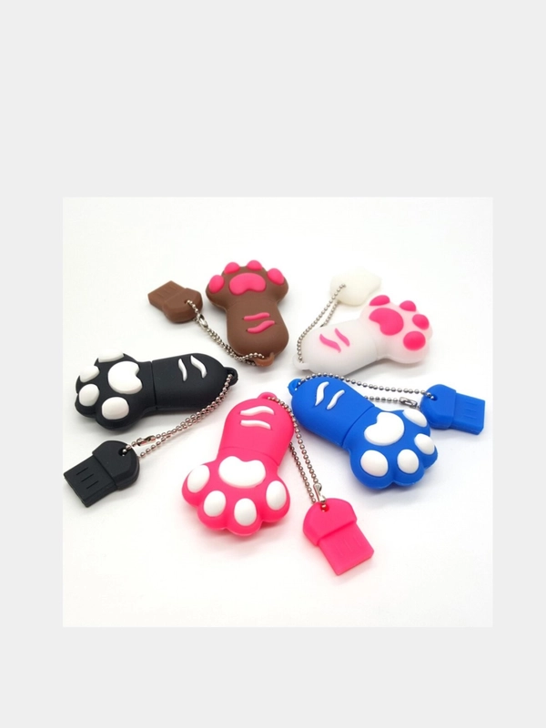 USB флешка, 16 Гб, кошачья лапка