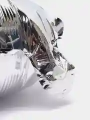 Серебряный воздушный шар "Цифра 9" 80 см, серебряный