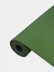 Зеленый коврик для йоги и фитнеса