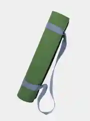Зеленый коврик для йоги и фитнеса