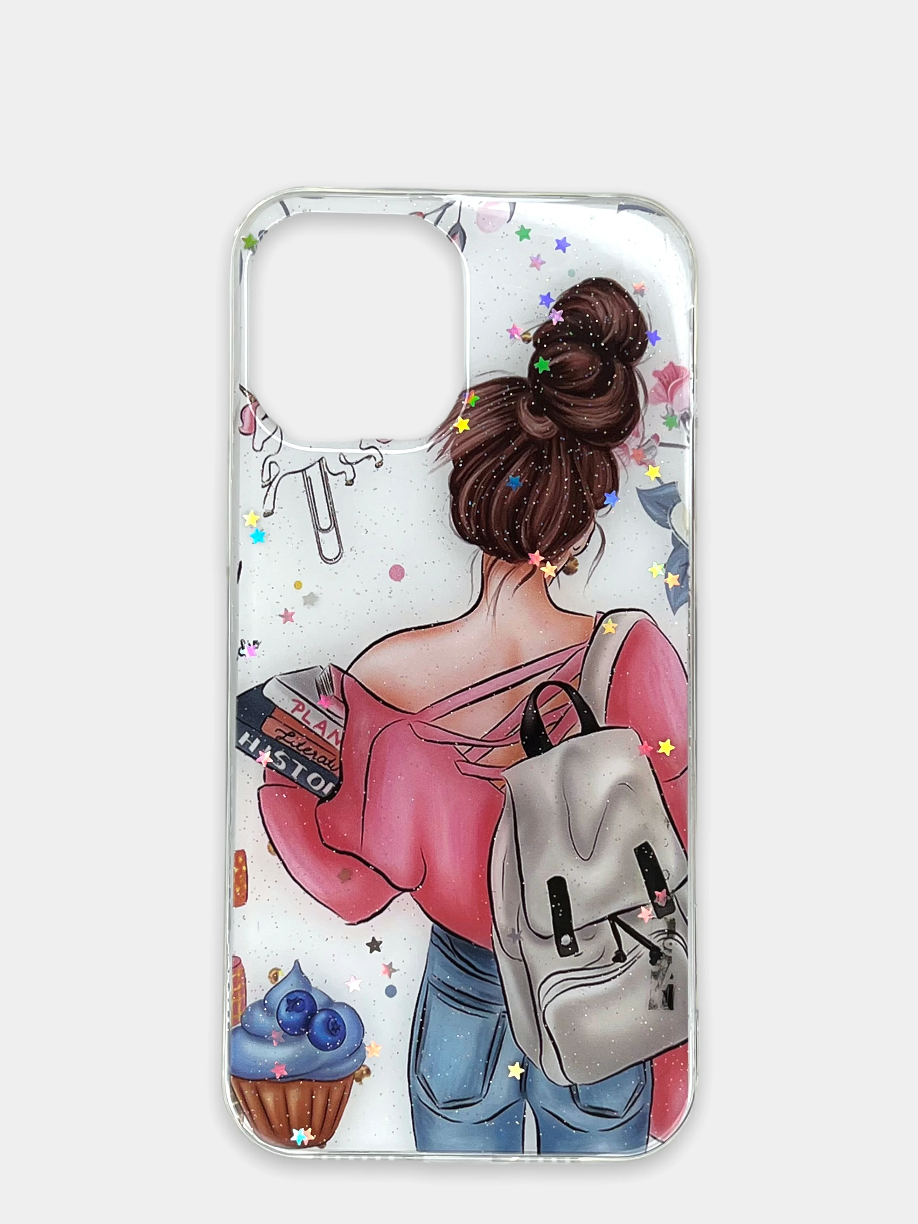 Фуксия чехол iPhone 12 / 12 Pro, 12 Pro Max, 12 Mini чехол силиконовый с рисунком