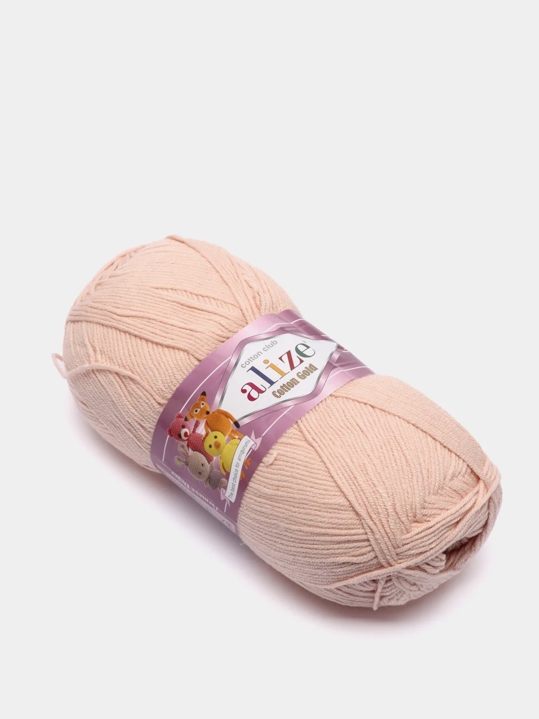 Слоновая кость пряжа Alize Cotton Gold 55% Хлопок 45% Акрил 100г 330м Ализе Коттон Голд