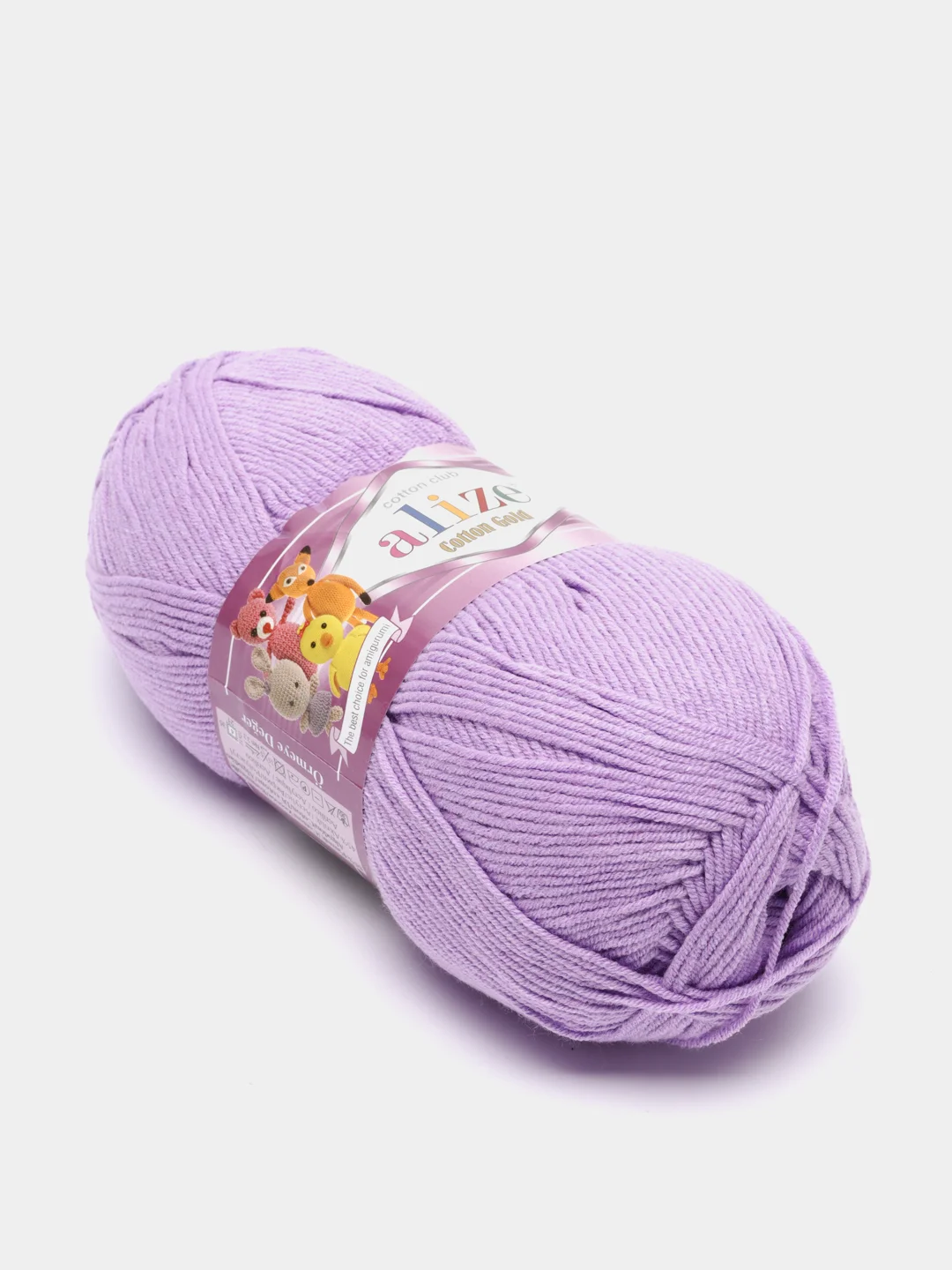 Лавандовый пряжа Alize Cotton Gold 55% Хлопок 45% Акрил 100г 330м Ализе Коттон Голд
