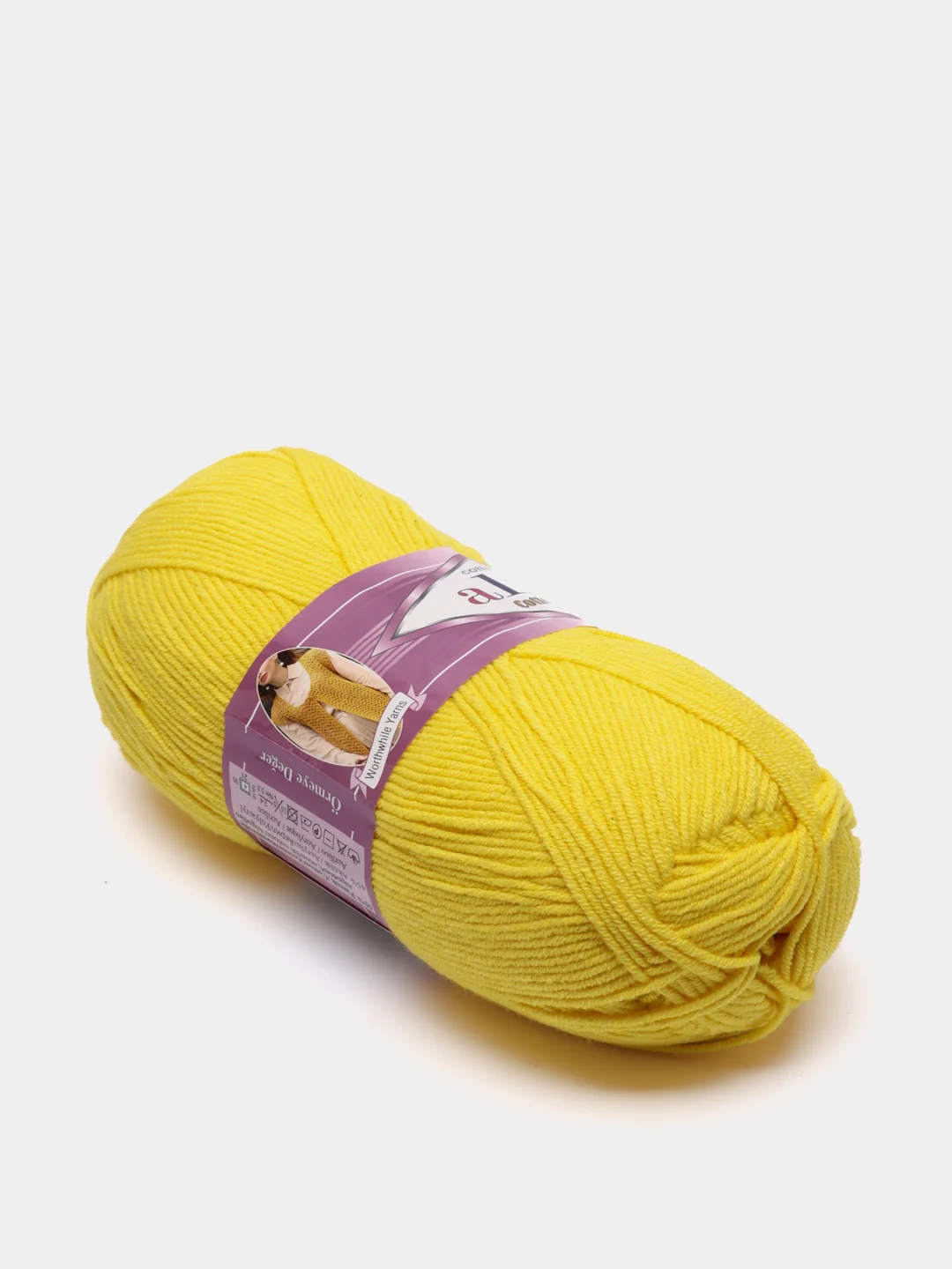 Желтый пряжа Alize Cotton Gold 55% Хлопок 45% Акрил 100г 330м Ализе Коттон Голд