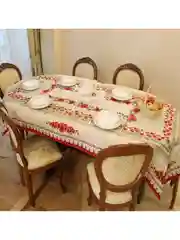 Скатерть на стол "Маки и ромашки", 135 х 175 см
