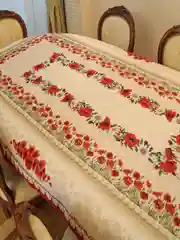 Скатерть на стол "Маки и ромашки", 135 х 175 см