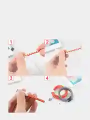 Зеленый защита для кабеля, обмотка разных цветов