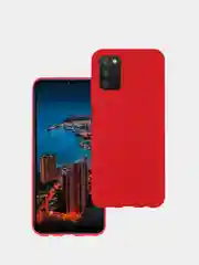 Красный чехол силиконовый для Samsung Galaxy A03s