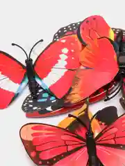 Красный интерьерные наклейки Бабочки 3D объемные клеевые для декора стен, набор 12 штук