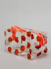 Оранжевый косметичка женская прозрачная / Водонепроницаемая косметичка