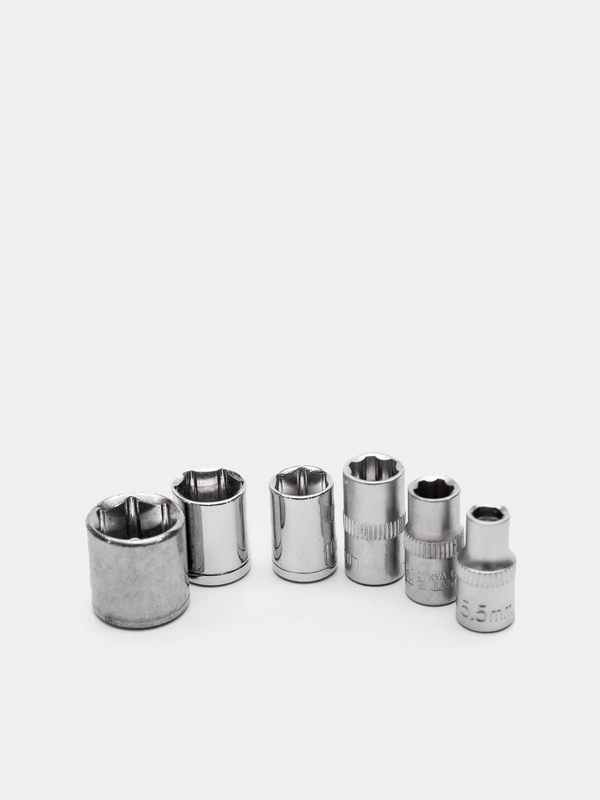 Головка торцевая, 1/4", удлиненная и обычная, 5-14 мм