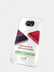 Плотный чехол Xiaomi Redmi Note 9T с защитой камеры силикон 1.5мм прозрачный