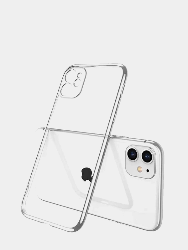 Силиконовый чехол Clear case iPhone XR, 11, 12 Pro Max, прозрачный, клип-кейс