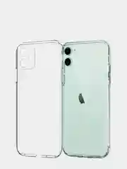 Силиконовый чехол Clear case iPhone XR, 11, 12 Pro Max, прозрачный, клип-кейс